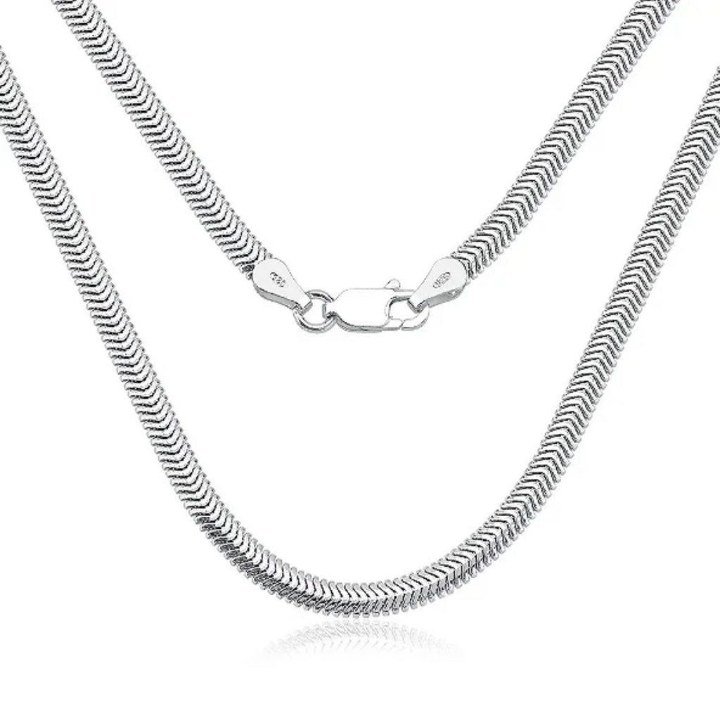 Corrente Malha SNAKE 45cm - 2mm Prata 925