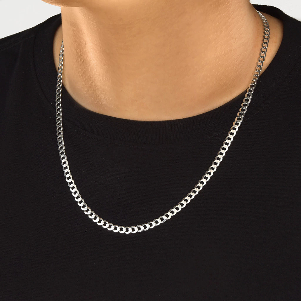 Corrente de Prata 925 Masculina Grumet 4,5mm Fio
120(60cm)
