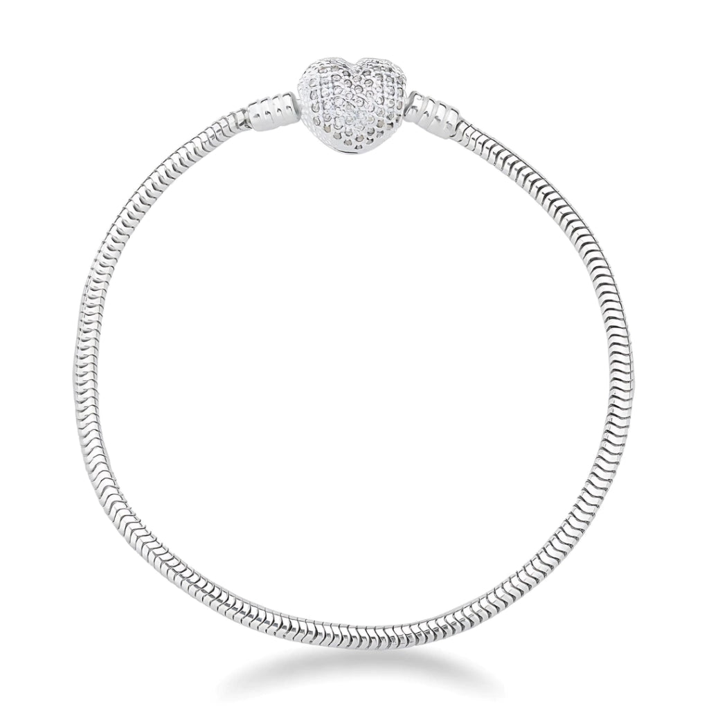 Pulseira Life Coração Cravejado Berloque - PANDORA