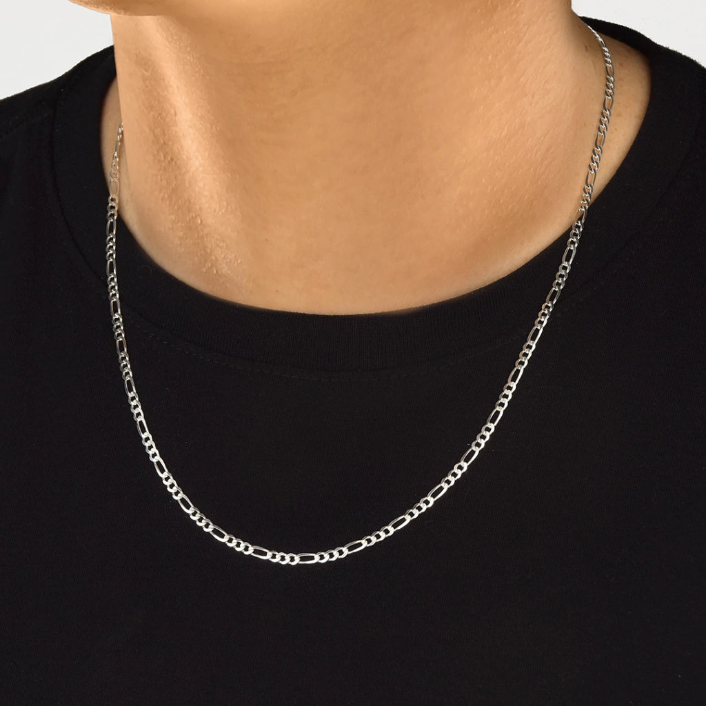 Corrente de Prata Masculina 3x1 2,9mm Fio 080 - 60 cm