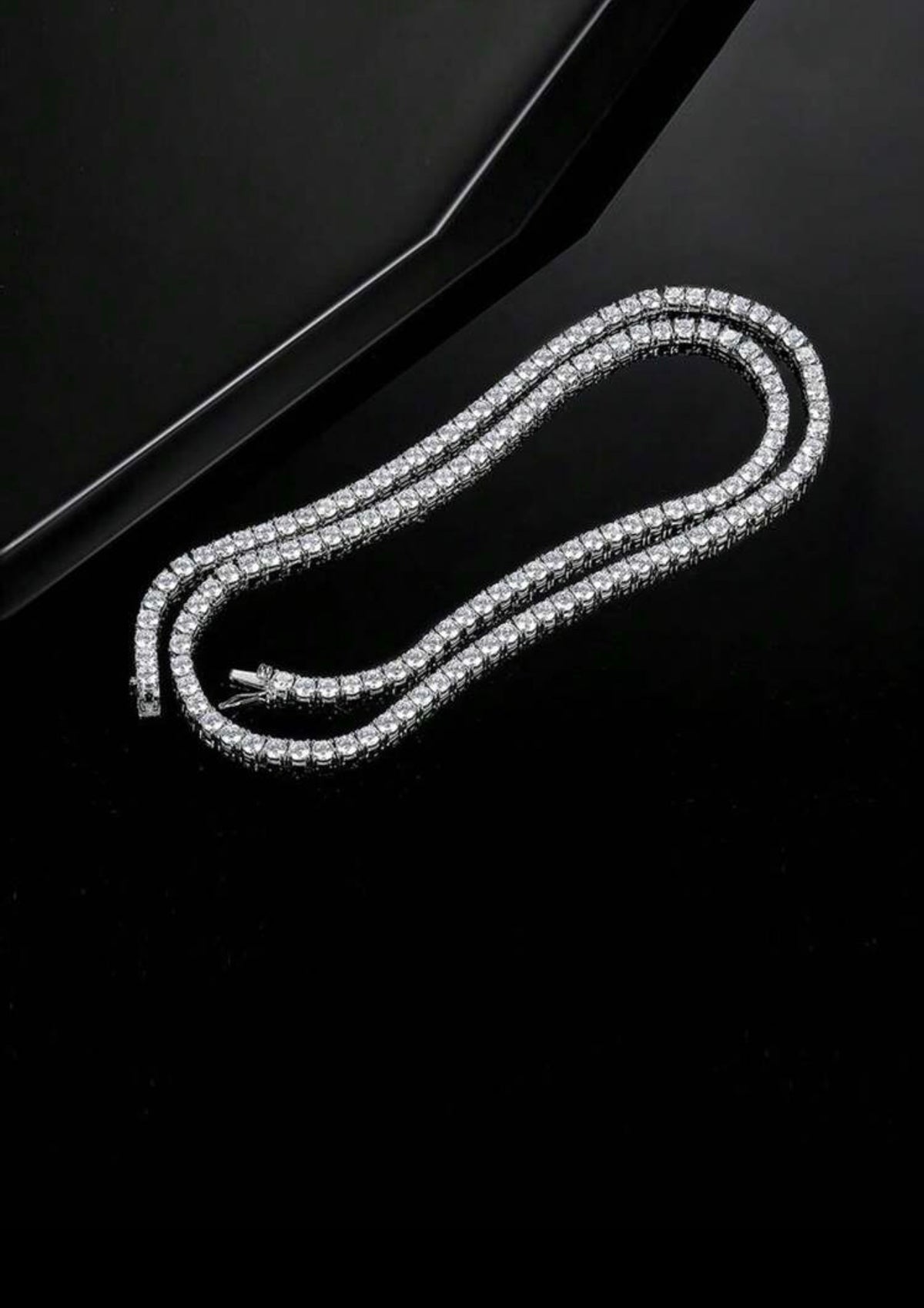 Riviera Zirconia Cúbica |Ródio Branco