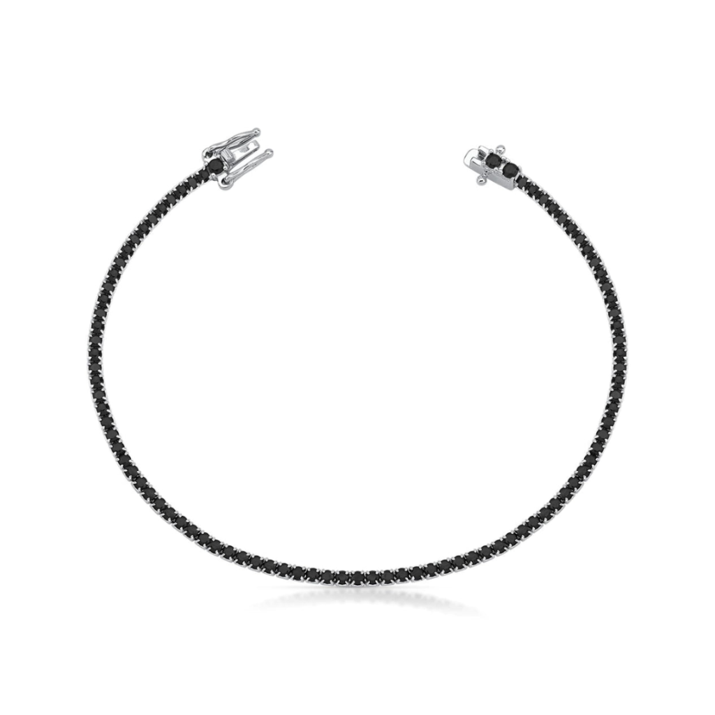 Pulseira Riviera Zircônia Preta- Prata925