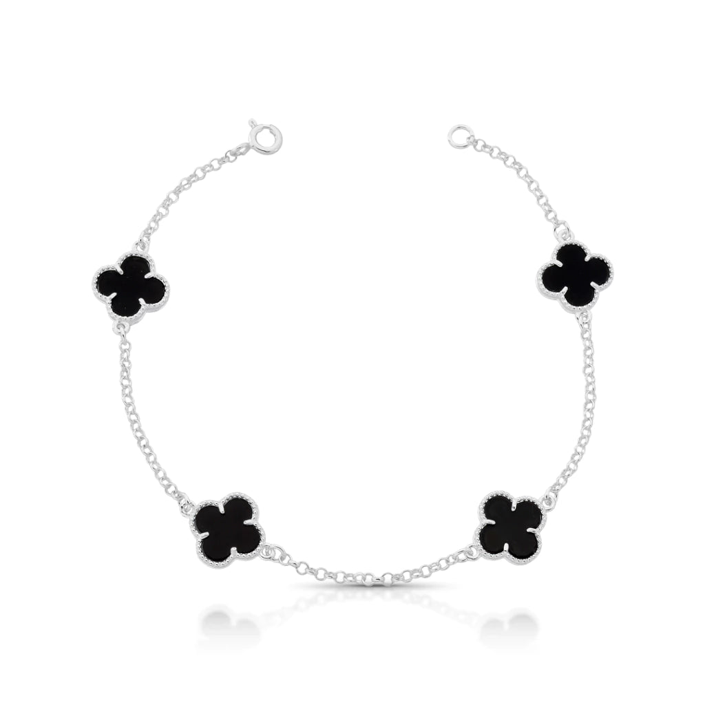 Pulseira 4 Trevos - PRATA 925