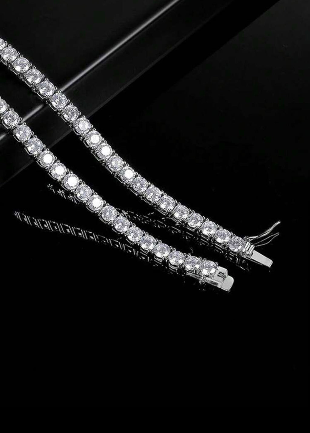 Riviera Zirconia Cúbica |Ródio Branco