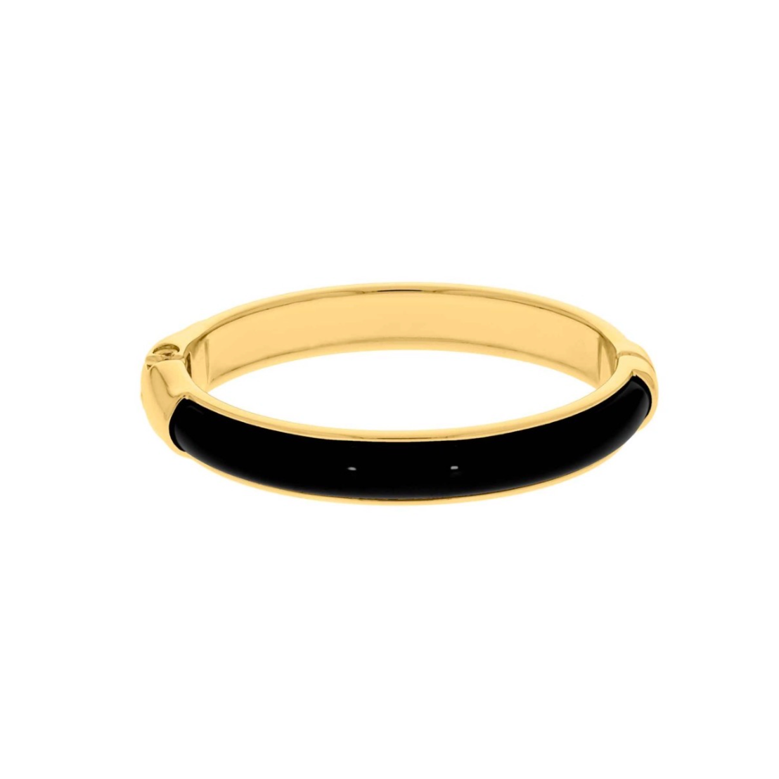 Bracelete Metálico com Acrílico Banhado a Ouro