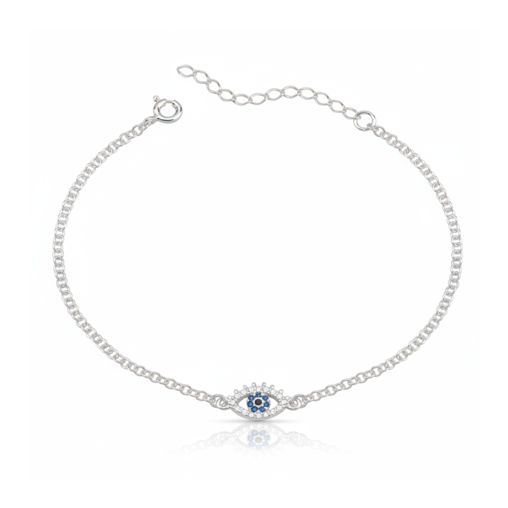 Pulseira Formato Olho Cravejada