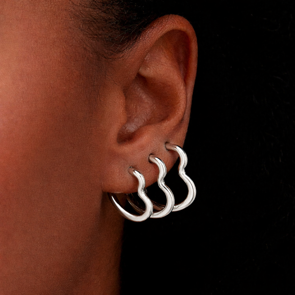 Trio de Argolinhas Promocional em Prata 925