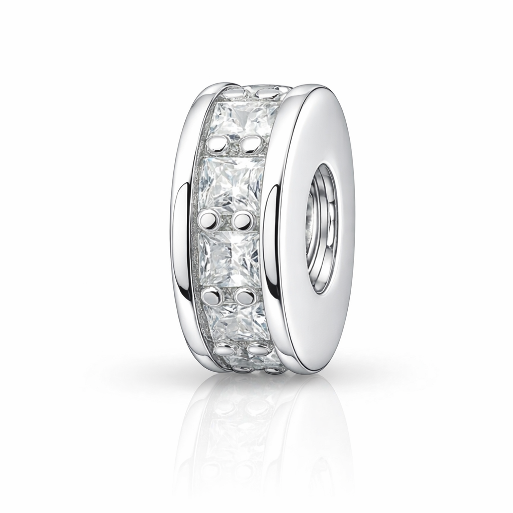 Berloque Separador Cravejado Cristal