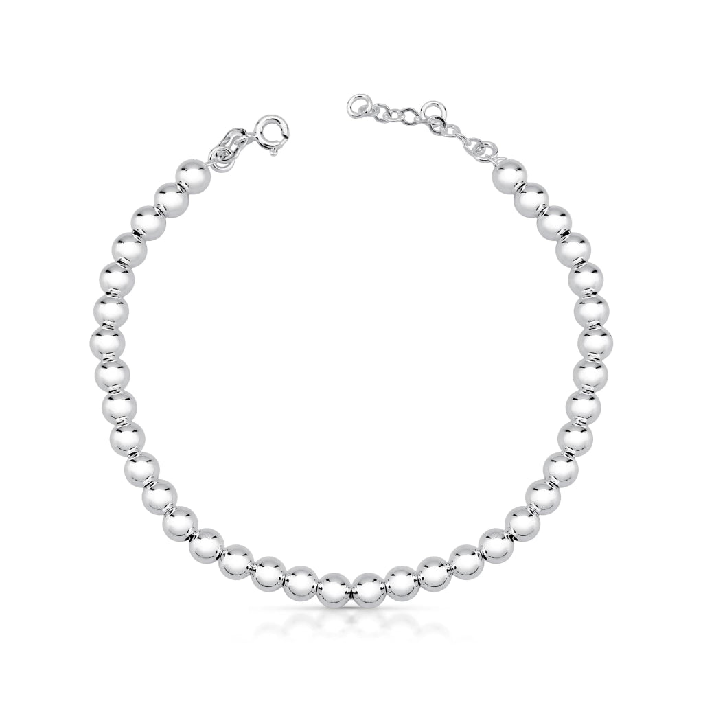 Pulseira Bolinha 5MM em PRATA 925