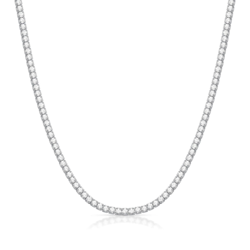 Choker Riviera em Prata 925 com Cristais 2MM