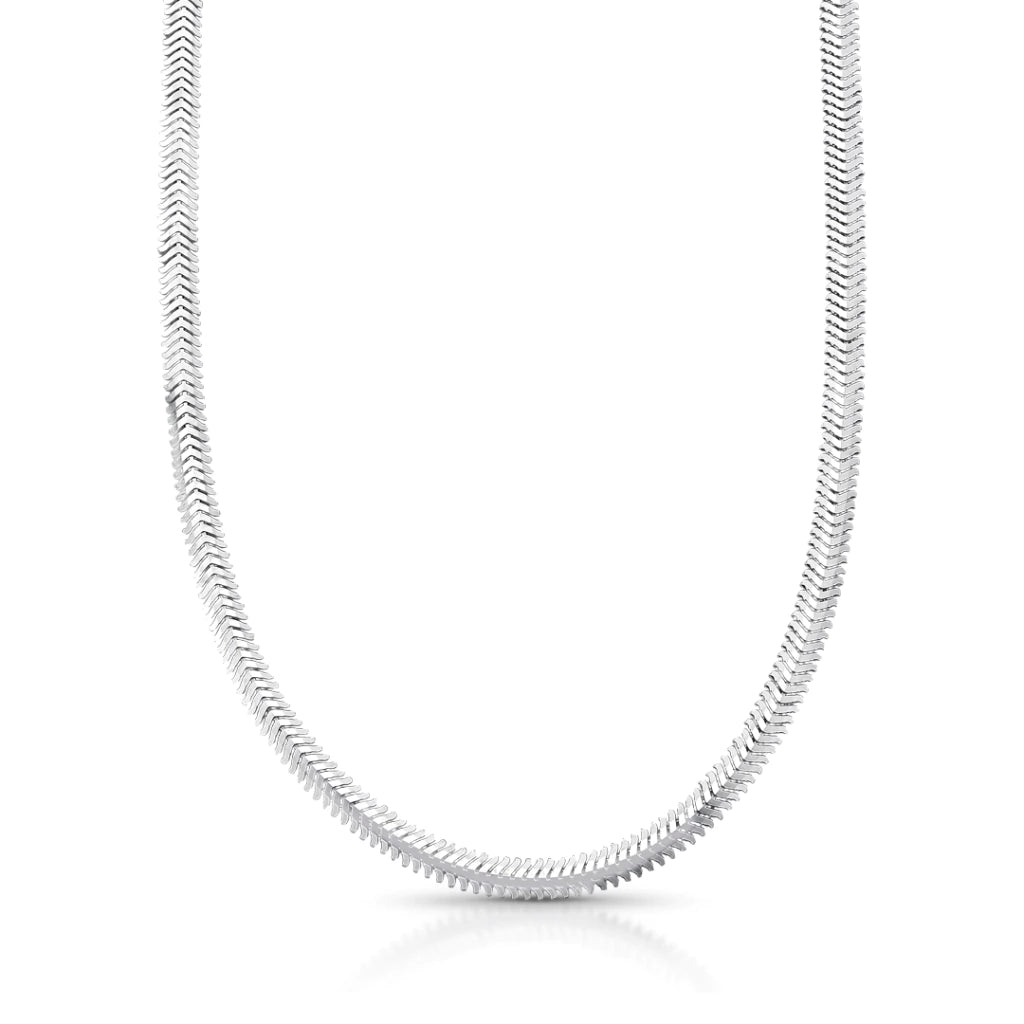 Corrente Malha SNAKE 45cm - 2mm Prata 925