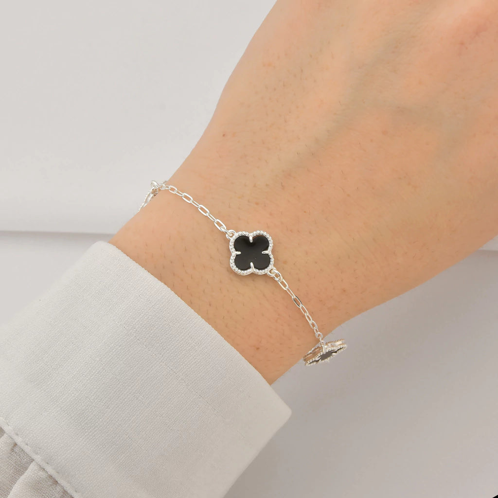 Pulseira 4 Trevos - PRATA 925
