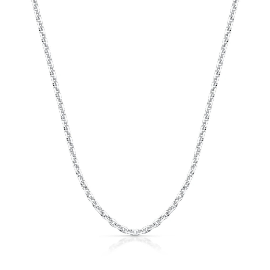 Corrente de Prata Masculina Elo Cartier 2mm Fio 060